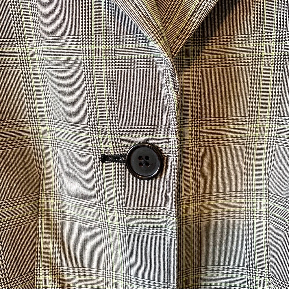 LANDS’ END Single Breasted Plaid Blazer—SZ. 4 - Picture 12 of 14